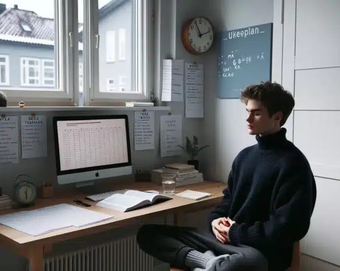 Hvordan balanserer du studier og mental helse – illustrasjon