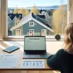 Norwegian student crafting a quantified targeted application before samordna opptak deadline