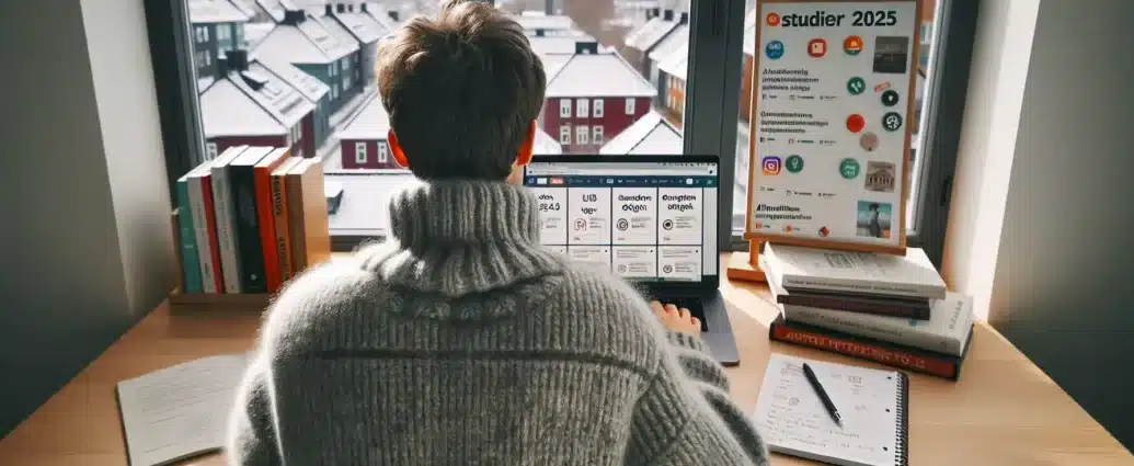 Slik kan du bruke sosiale medier til å finne studiemuligheter 1 Slik kan du bruke sosiale medier til å finne studiemuligheter – illustrasjon
